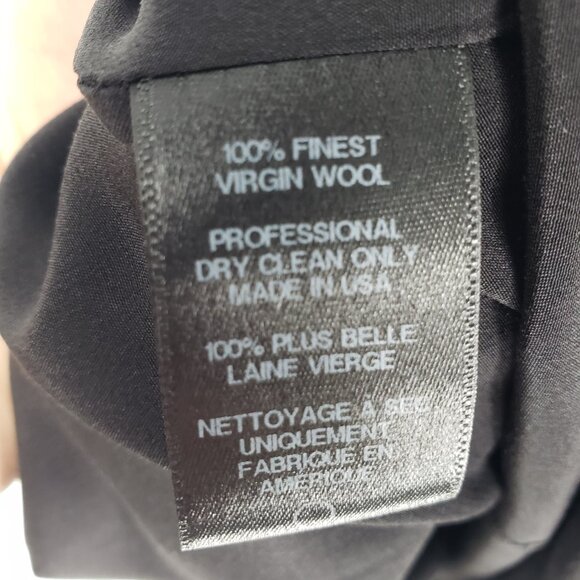 Creatures of the Wind Midi Dress 2 Applique Floral Lace 100% Wool A Line Black - Picture 7 of 7